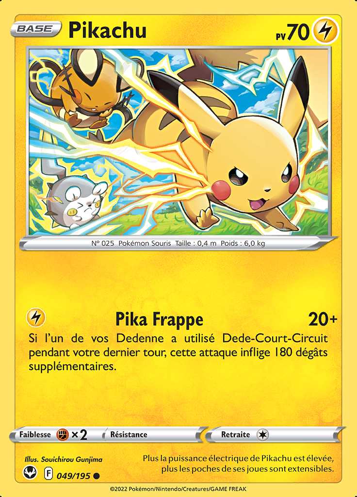 Pikachu 049/195 — Tempête Argentée