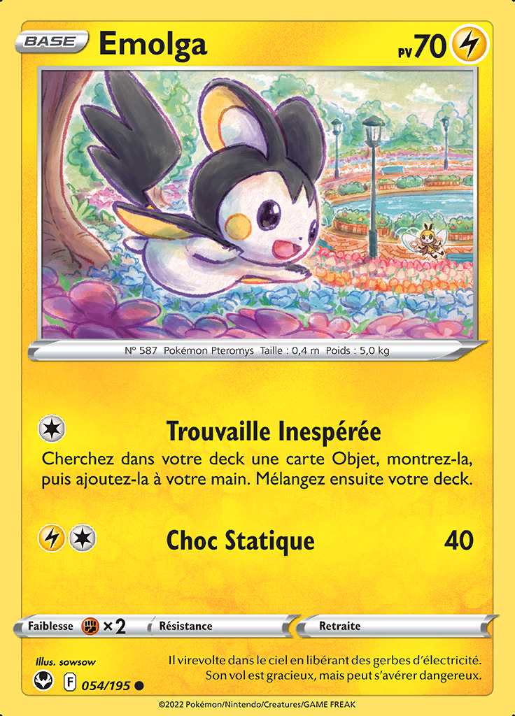 Emolga 054/195 — Tempête Argentée