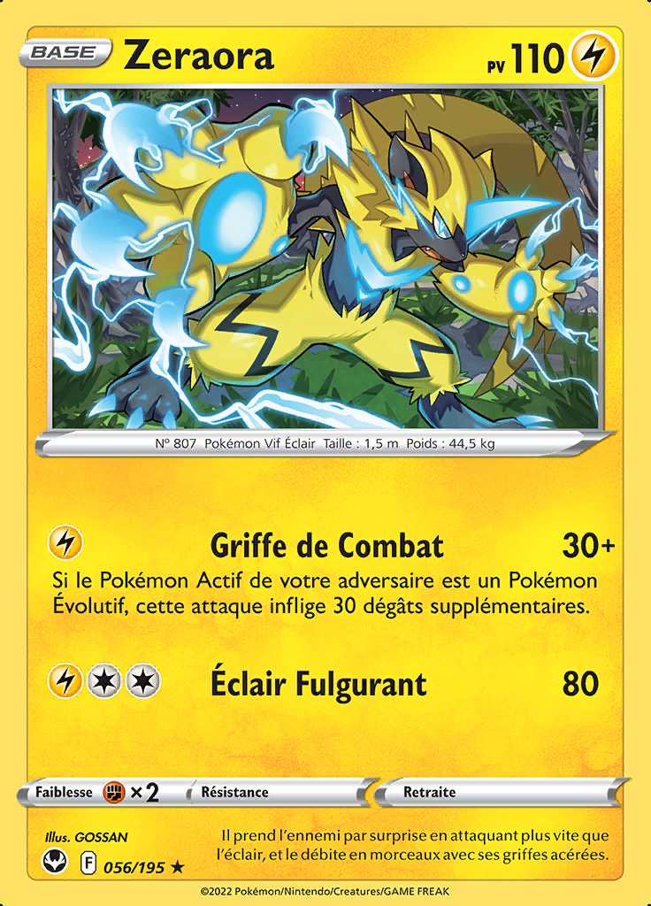 Zeraora 056/195 — Tempête Argentée