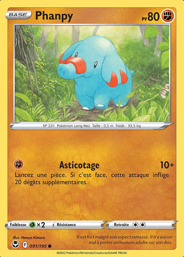 Phanpy 091/195 — Tempête Argentée