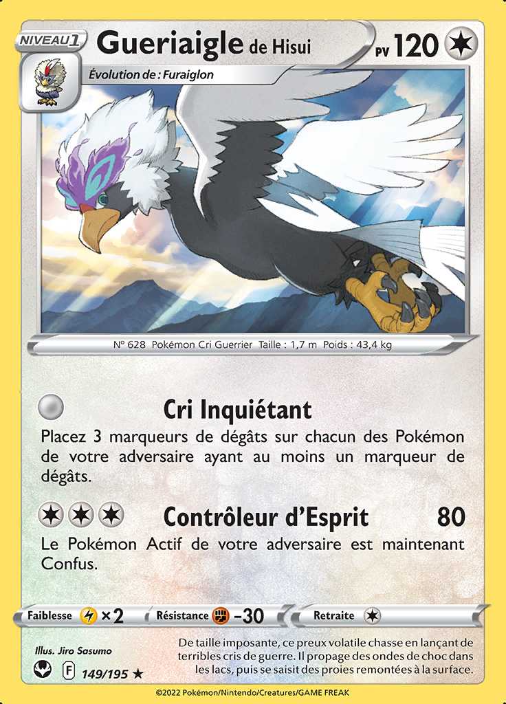 Gueriaigle de Hisui 149/195 — Tempête Argentée