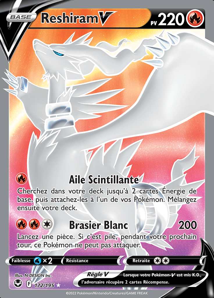 Reshiram V 172/195 — Tempête Argentée