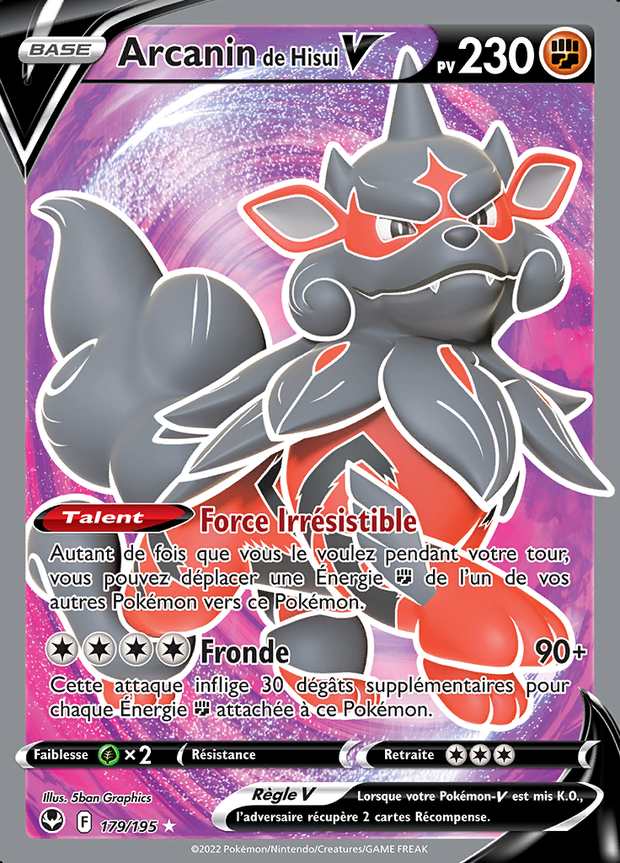 Arcanin de Hisui V 179/195 — Tempête Argentée