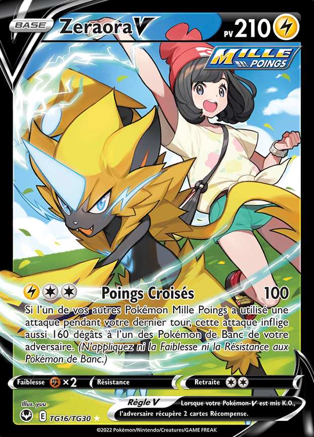 Zeraora V TG16/TG30 — Tempête Argentée