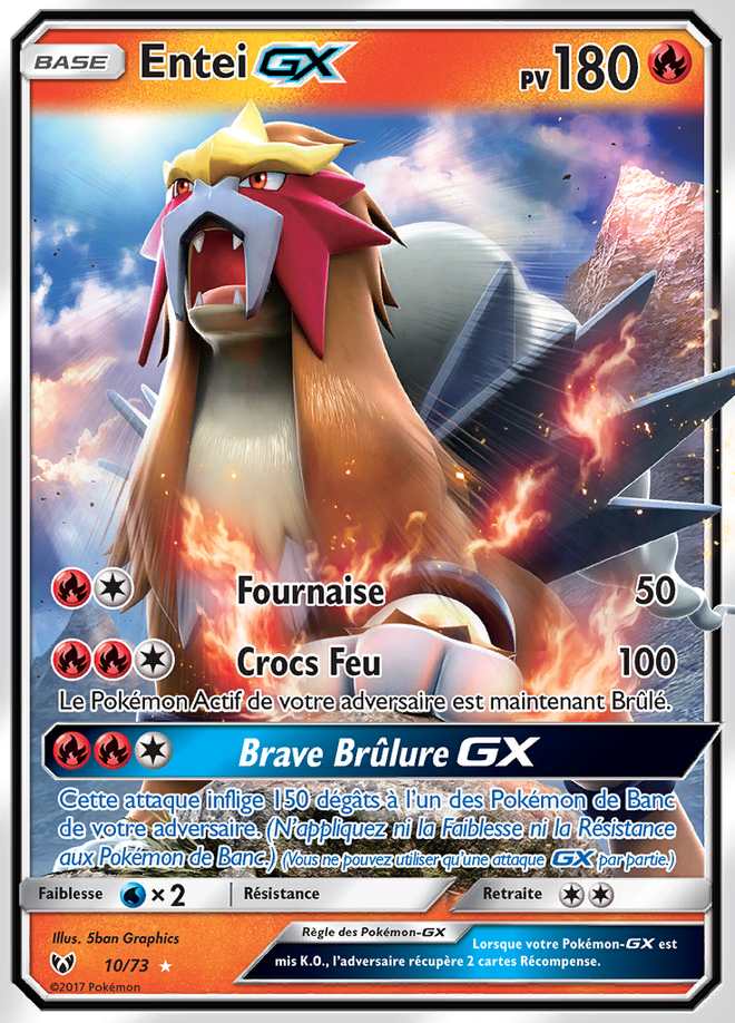 Entei-GX 010/073 — Légendes Brillantes