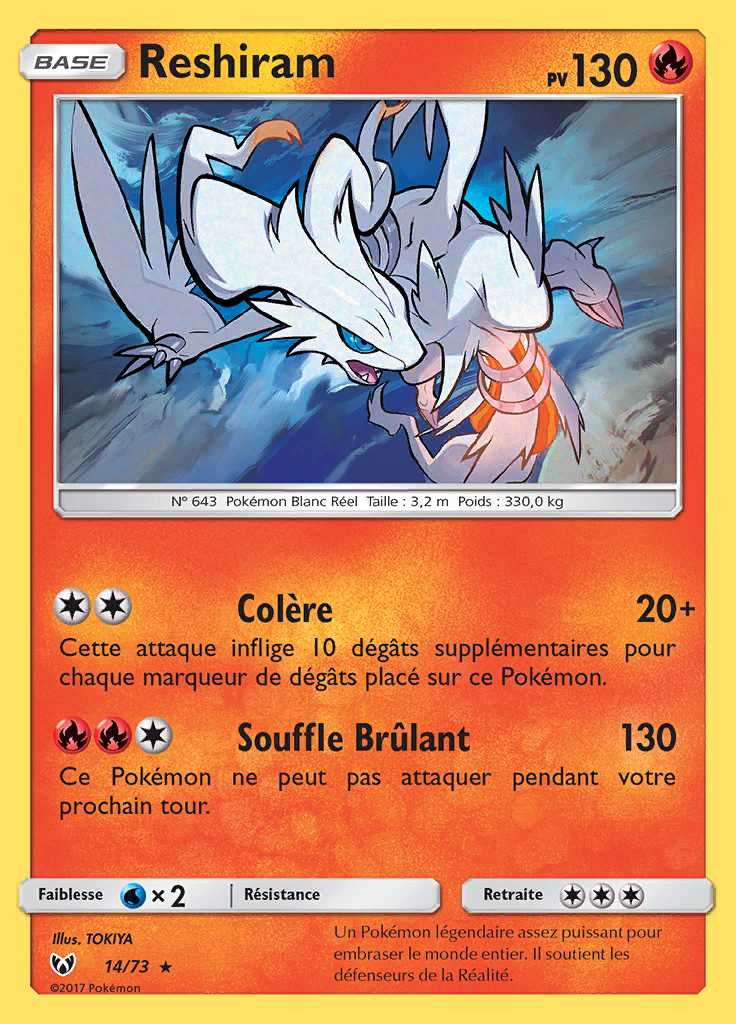Reshiram 014/073 — Légendes Brillantes