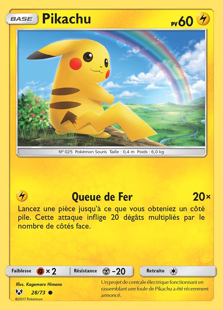 Pikachu 028/073 — Légendes Brillantes