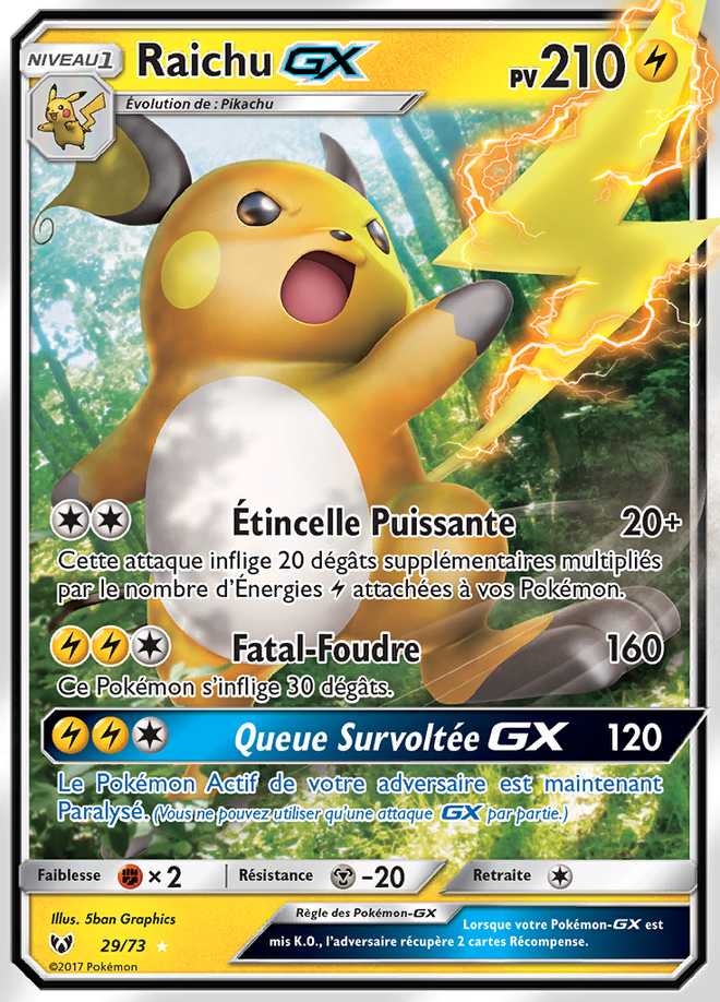Raichu-GX 029/073 — Légendes Brillantes