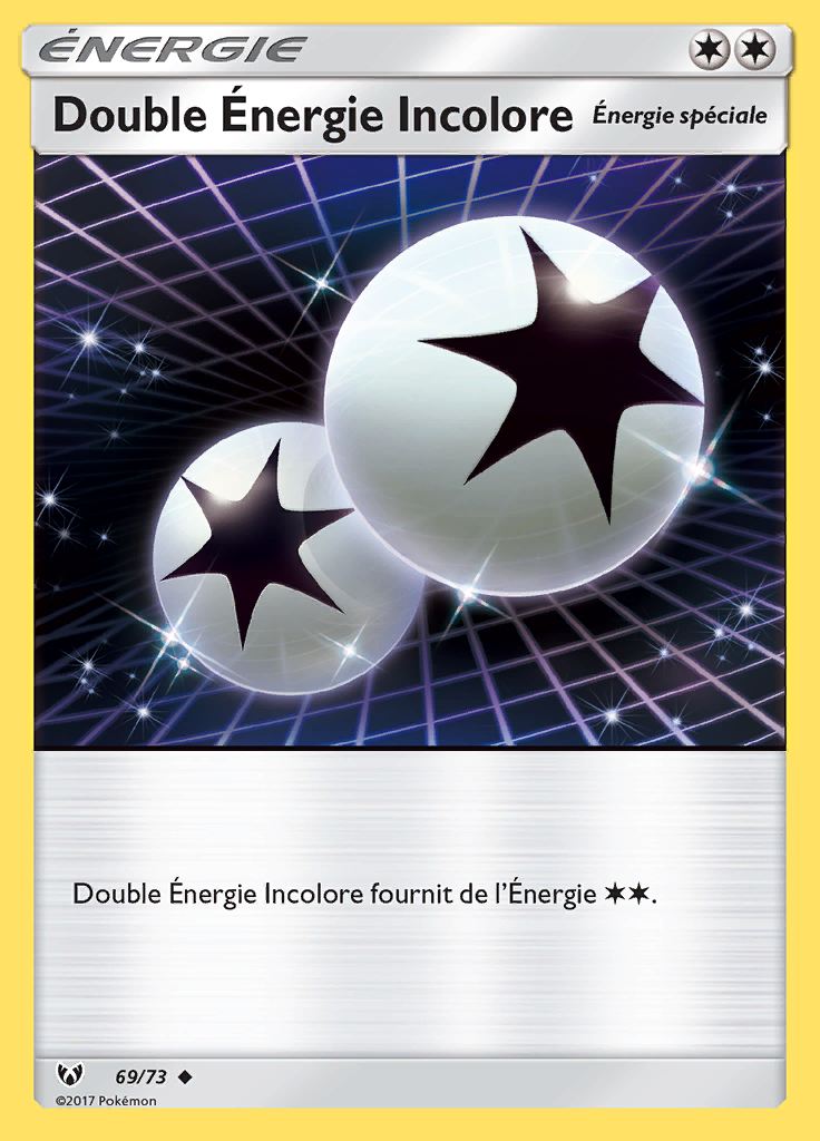Double Énergie Incolore 069/073 — Légendes Brillantes