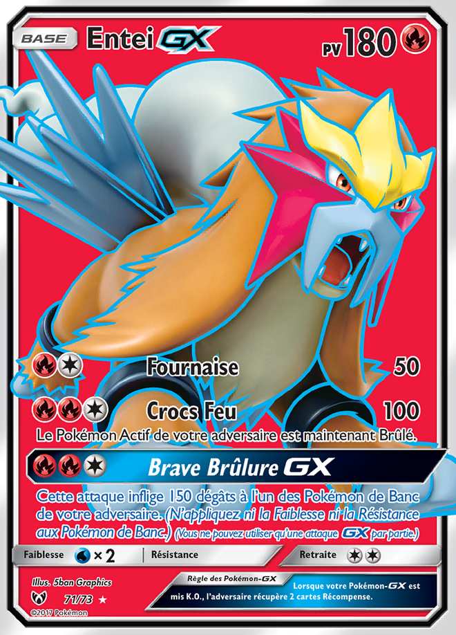 Entei-GX 071/073 — Légendes Brillantes