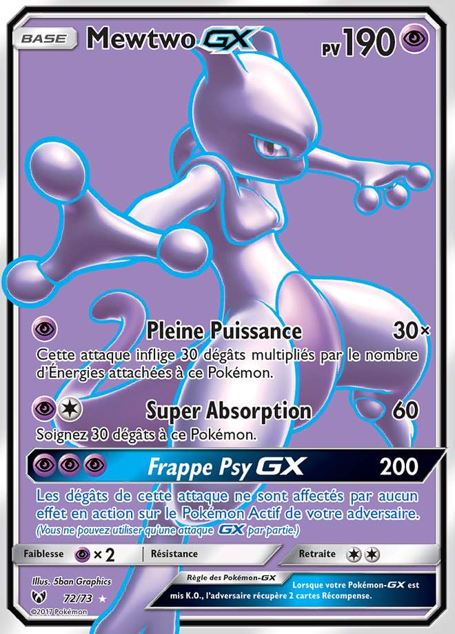 Mewtwo-GX 072/073 — Légendes Brillantes