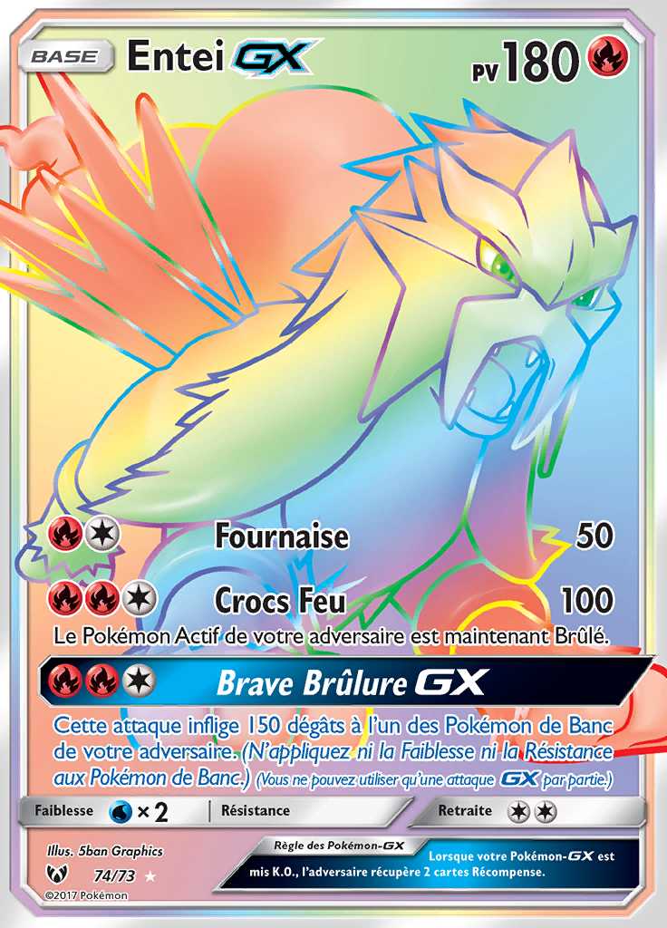 Entei-GX 074/073 — Légendes Brillantes
