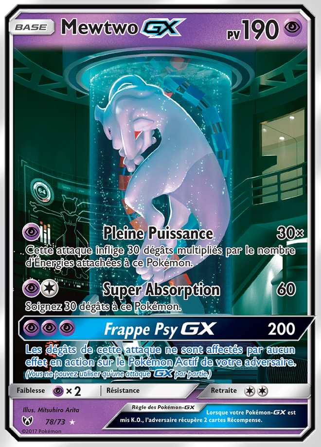 Mewtwo-GX 078/073 — Légendes Brillantes