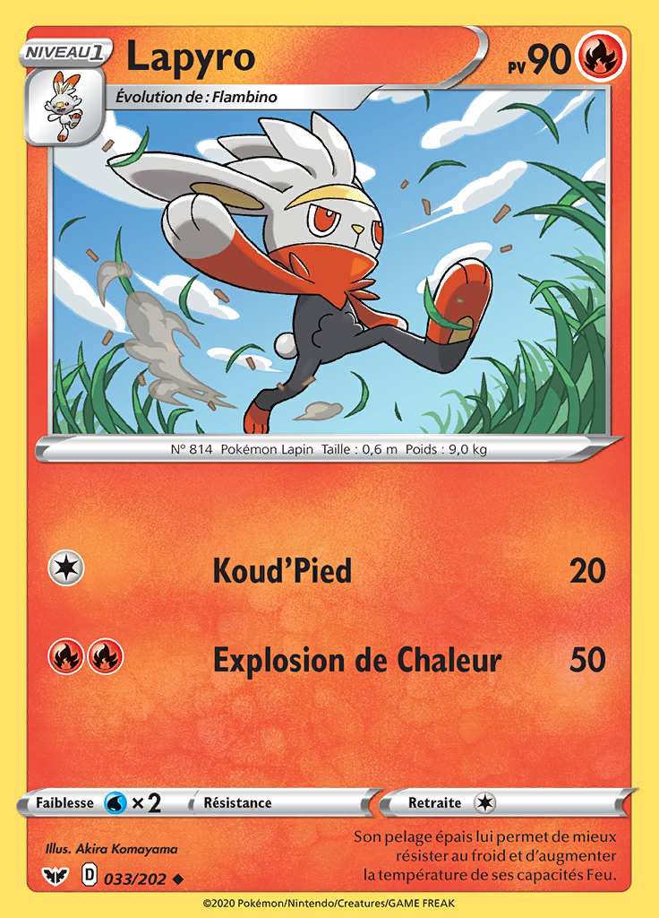 Lapyro 033/202 — Épée et Bouclier