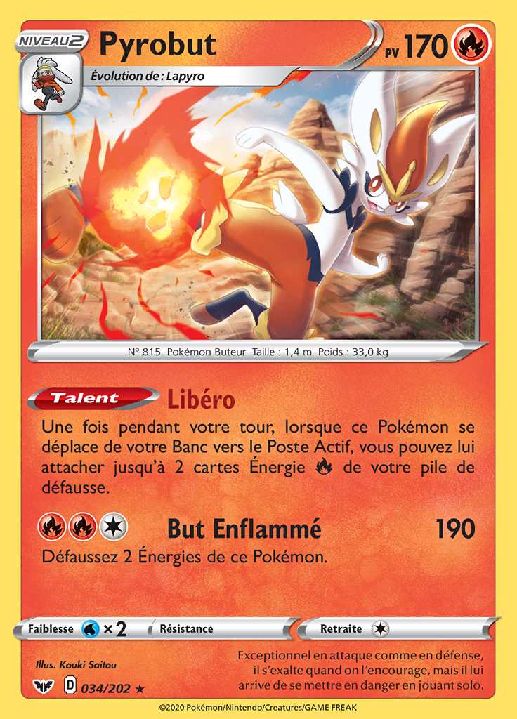 Pyrobut 034/202 — Épée et Bouclier