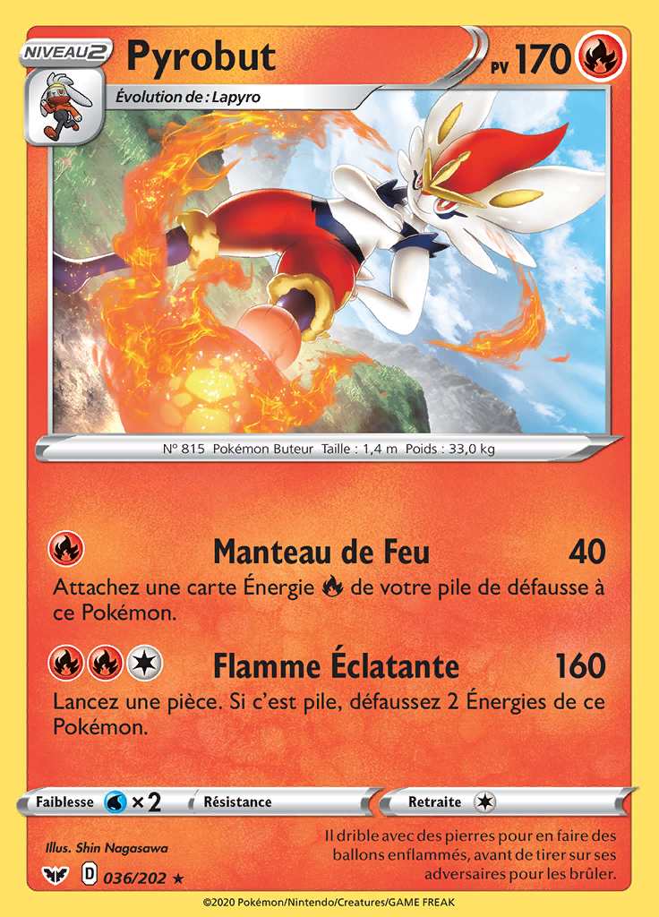Pyrobut 036/202 — Épée et Bouclier