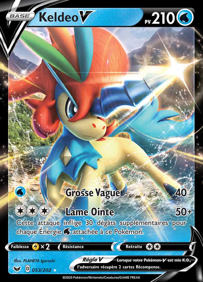 Keldeo V 053/202 — Épée et Bouclier