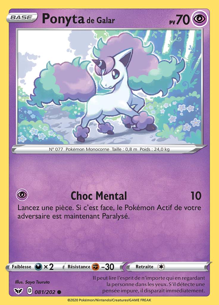 Ponyta de Galar 081/202 — Épée et Bouclier