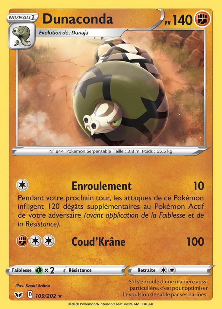 Dunaconda 109/202 — Épée et Bouclier