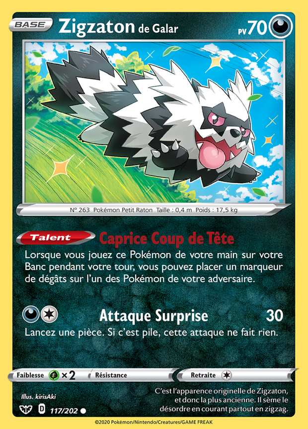 Zigzaton de Galar 117/202 — Épée et Bouclier