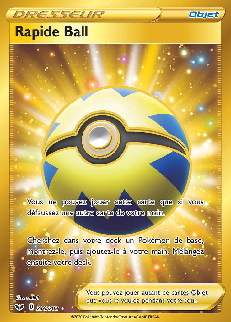 Rapide Ball 216/202 — Épée et Bouclier