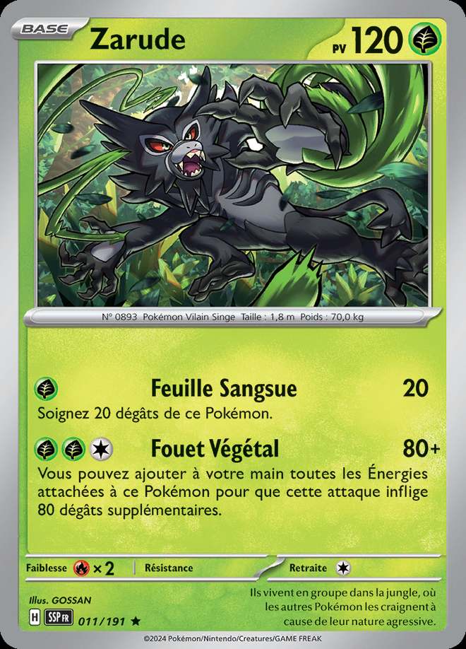 Zarude 011/191 — Étincelles Déferlantes