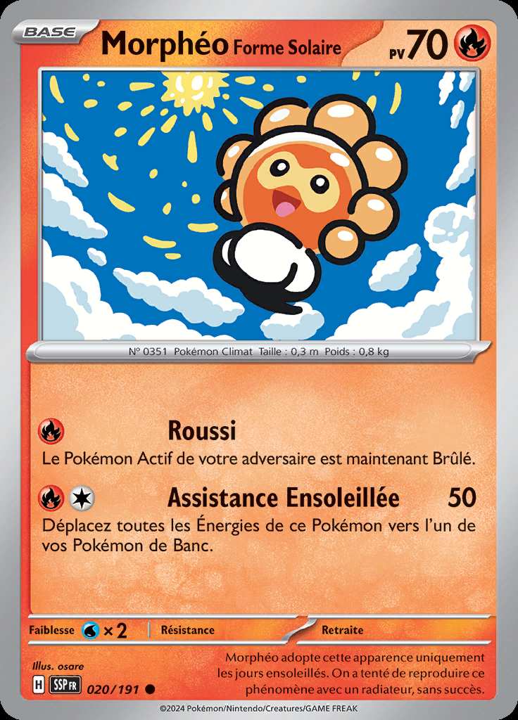 Morphéo Forme Solaire 020/191 — Étincelles Déferlantes