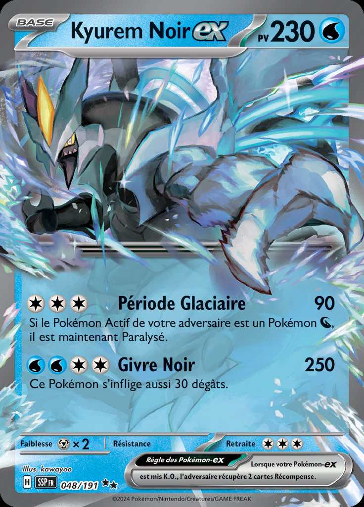 Kyurem Noir-ex 048/191 — Étincelles Déferlantes