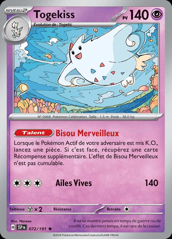 Togekiss 072/191 — Étincelles Déferlantes