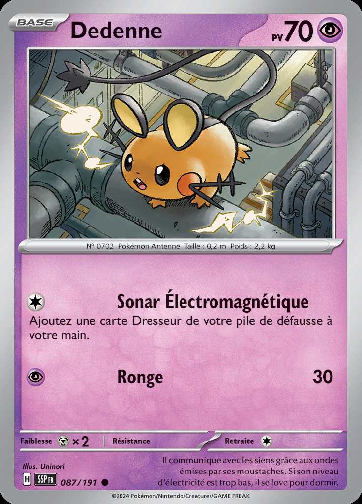 Dedenne 087/191 — Étincelles Déferlantes