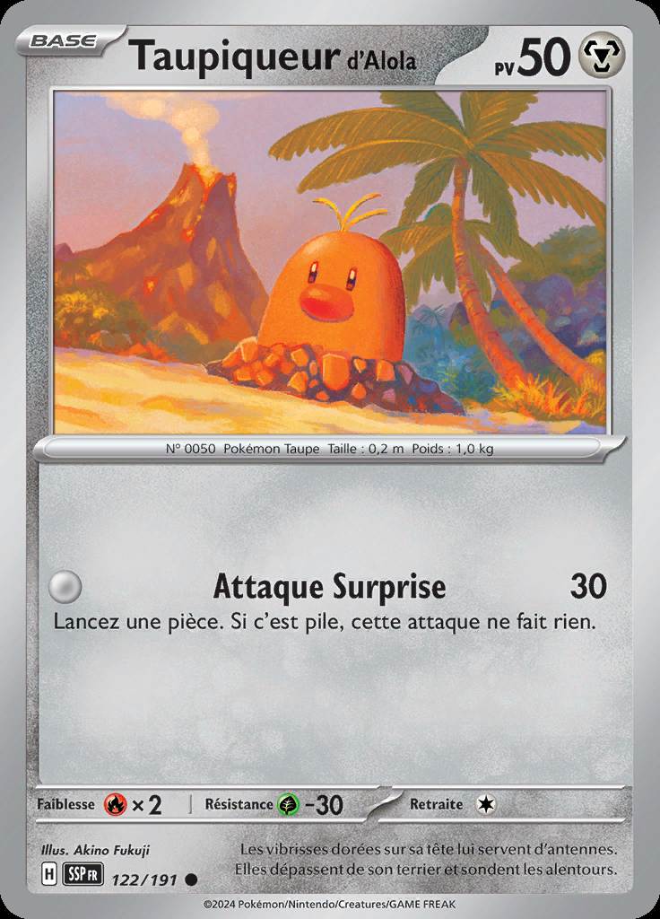 Taupiqueur d'Alola 122/191 — Étincelles Déferlantes