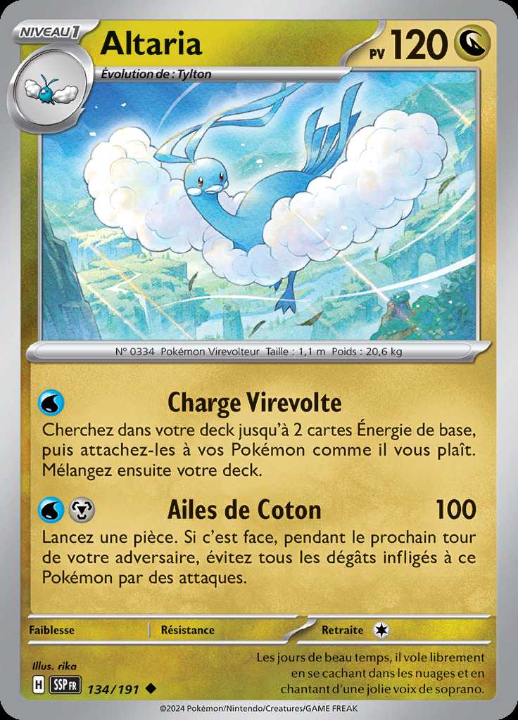 Altaria 134/191 — Étincelles Déferlantes