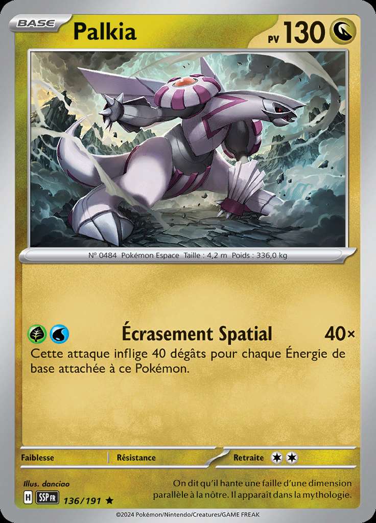 Palkia 136/191 — Étincelles Déferlantes