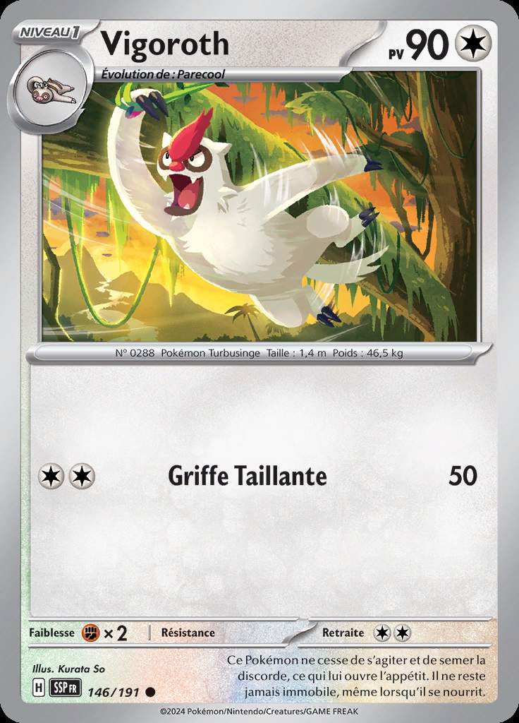 Vigoroth 146/191 — Étincelles Déferlantes