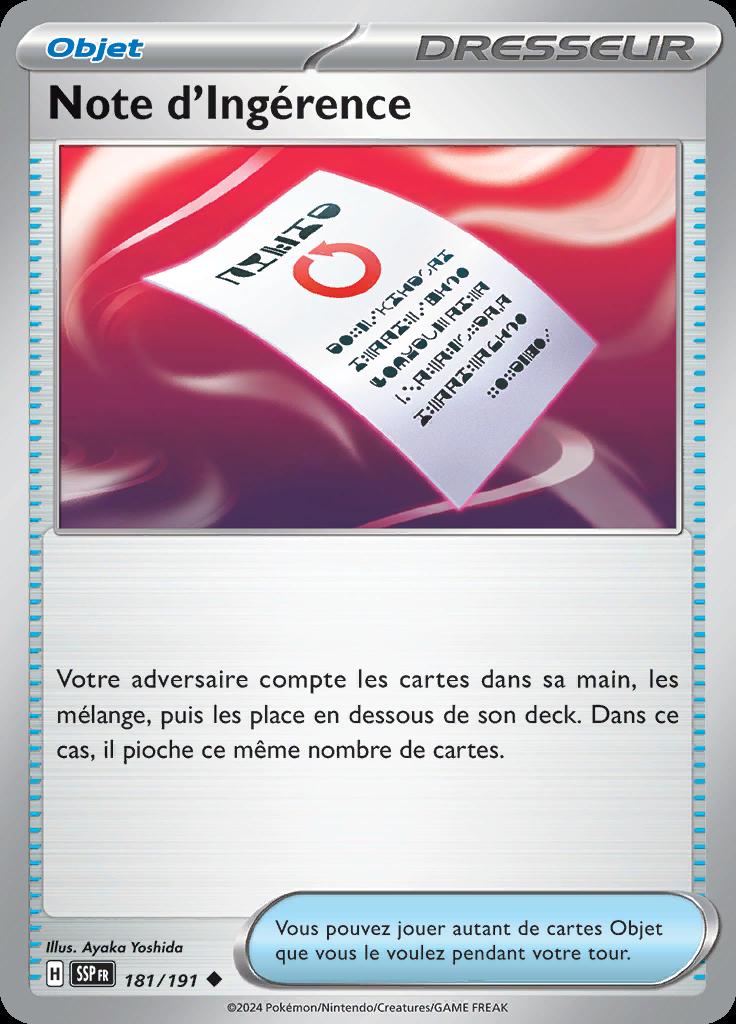 Note d'Ingérence 181/191 — Étincelles Déferlantes