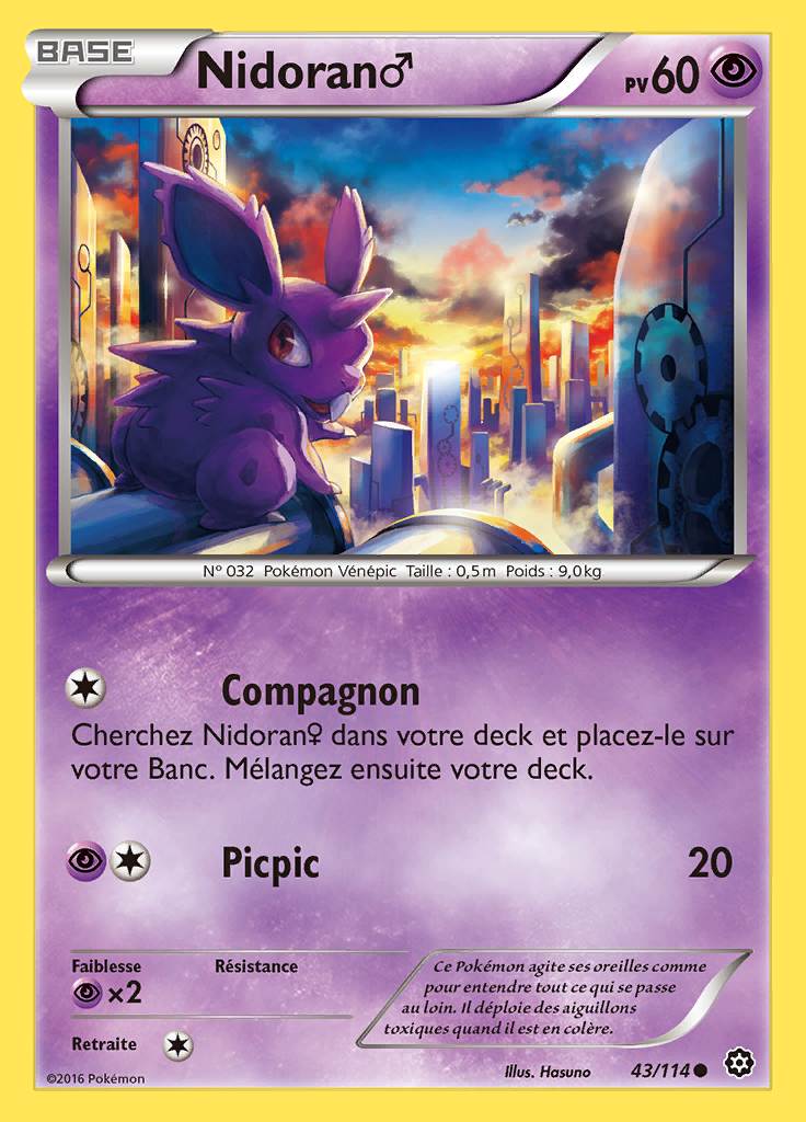 Nidoran♂ 043/114 — Offensive Vapeur