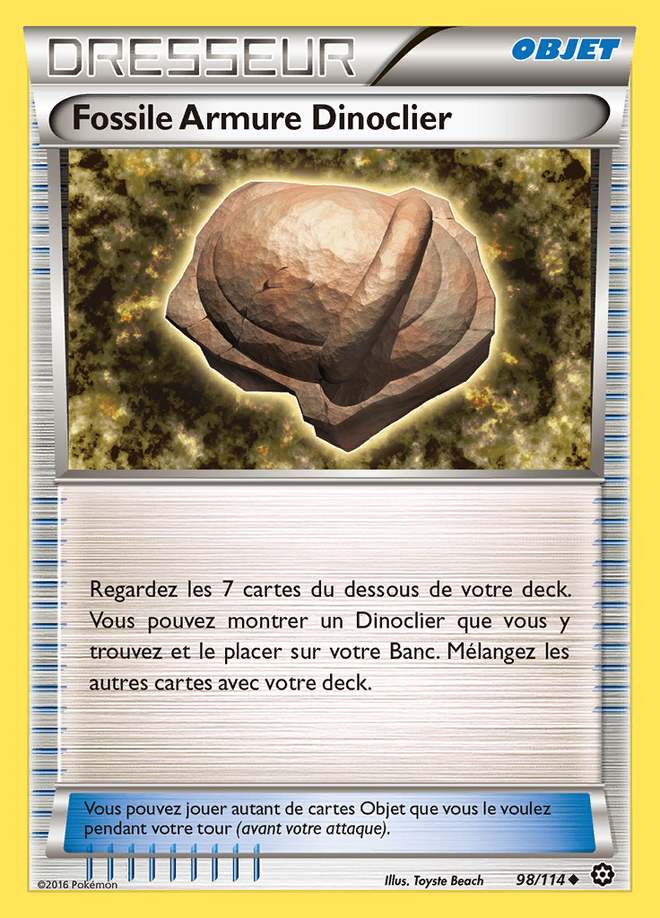 Fossile Armure Dinoclier 098/114 — Offensive Vapeur
