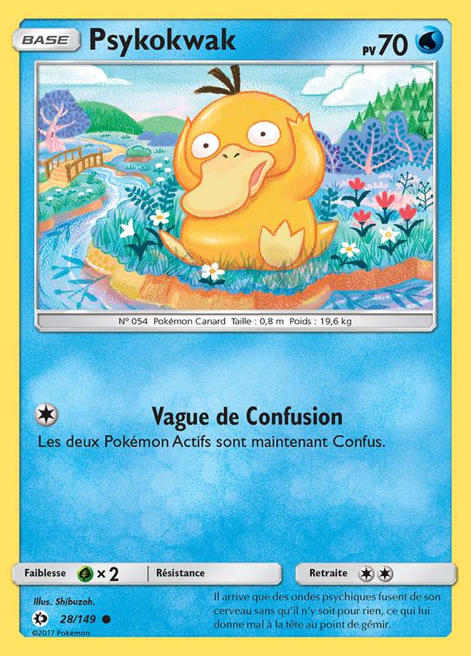 Psykokwak 028/149 — Soleil et Lune