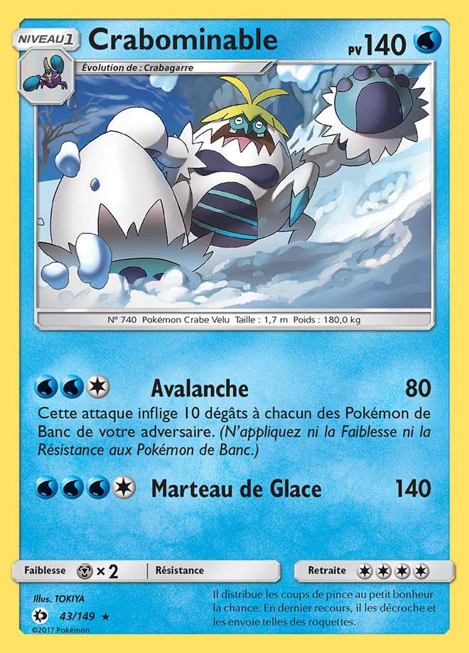 Crabominable 043/149 — Soleil et Lune