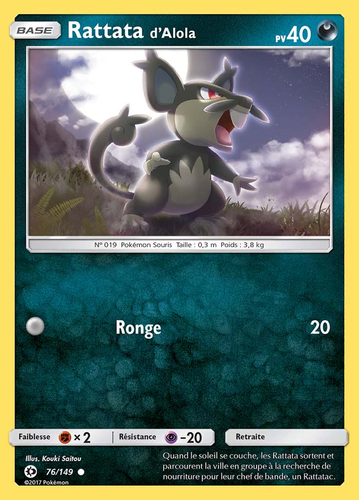 Rattata d'Alola 076/149 — Soleil et Lune