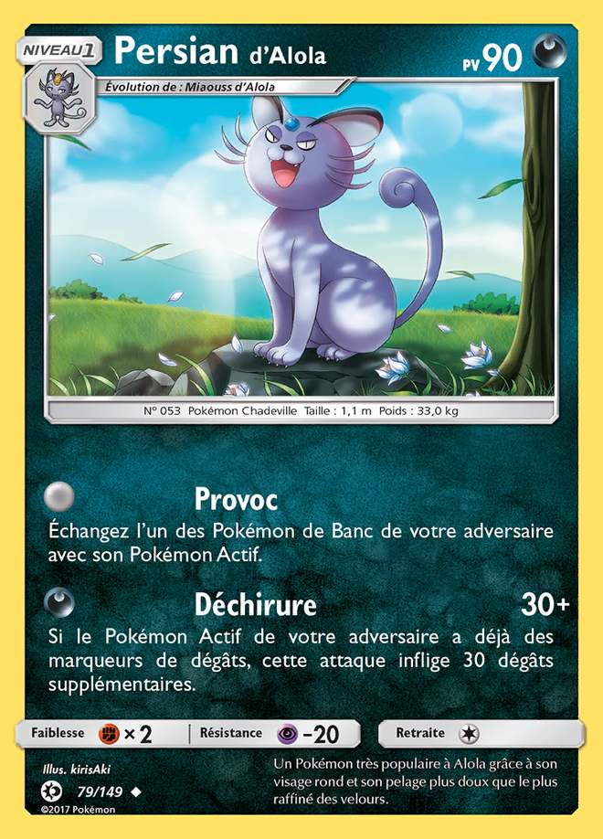 Persian d'Alola 079/149 — Soleil et Lune
