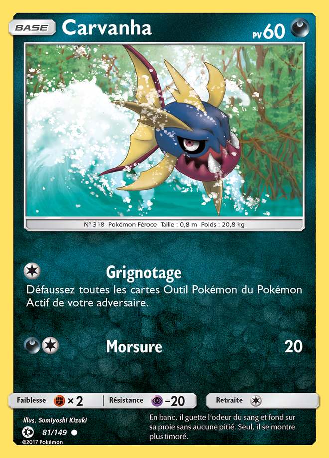 Carvanha 081/149 — Soleil et Lune