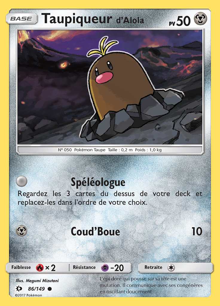 Taupiqueur d'Alola 086/149 — Soleil et Lune