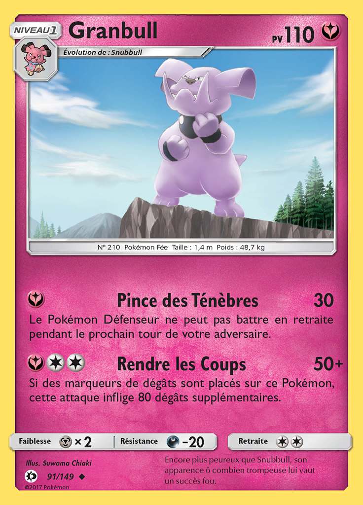 Granbull 091/149 — Soleil et Lune