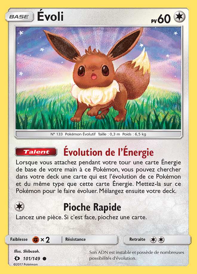 Évoli 101/149 — Soleil et Lune