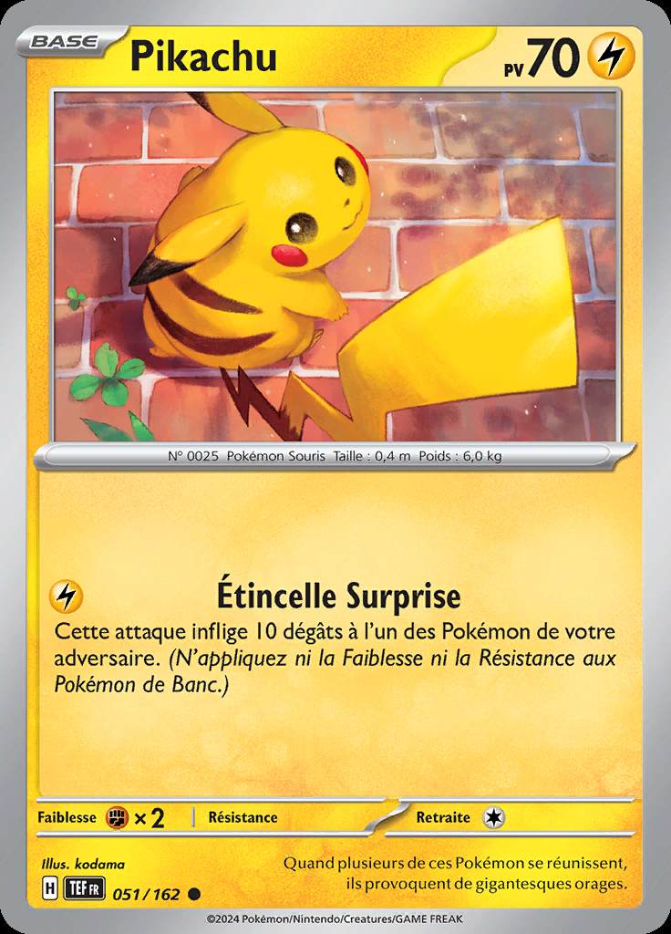 Pikachu 051/162 — Forces Temporelles