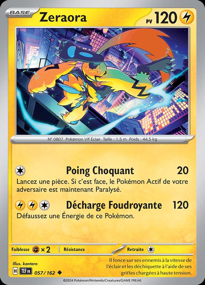 Zeraora 057/162 — Forces Temporelles