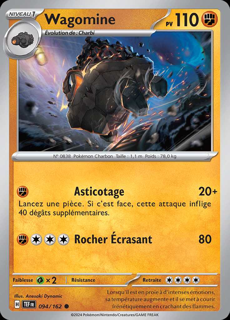 Wagomine 094/162 — Forces Temporelles