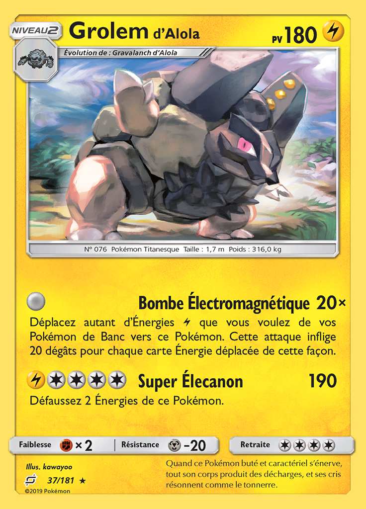 Grolem d'Alola 037/181 — Duo de Choc