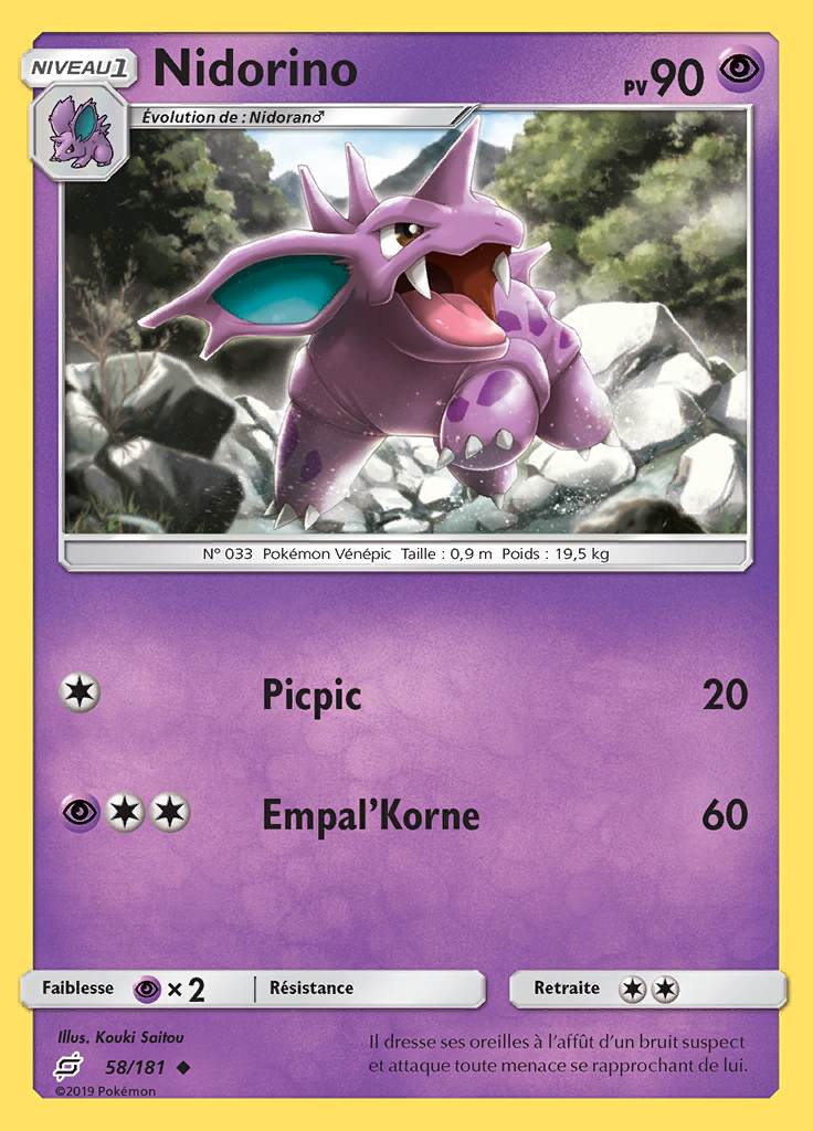 Nidorino 058/181 — Duo de Choc